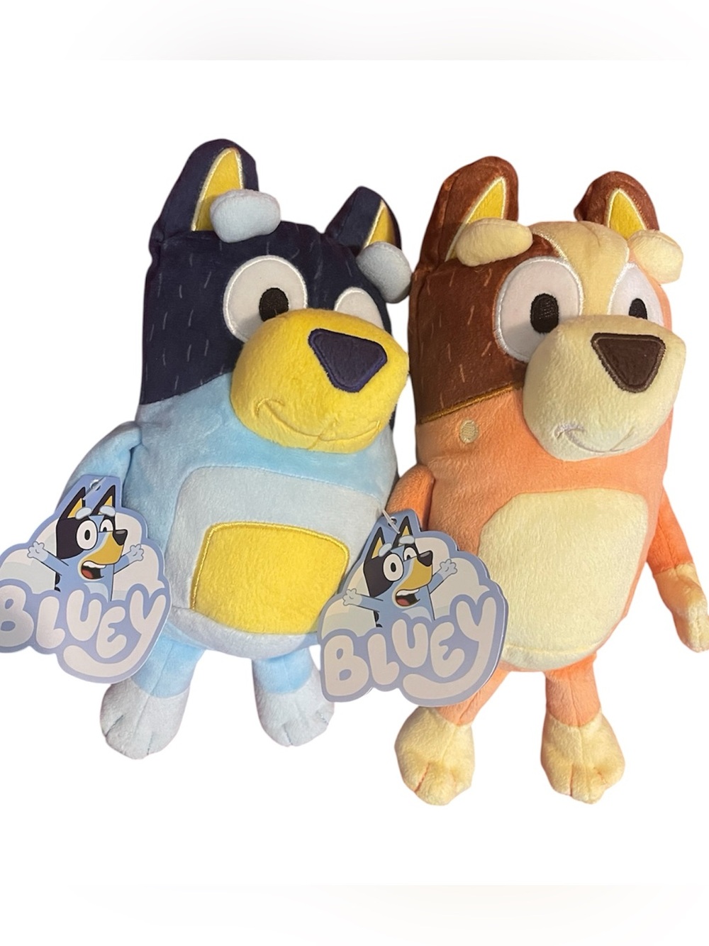 Bluey Bandit & Chilli Plush Set NWT Mom Dad Moose Toys